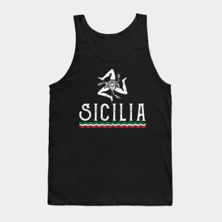 Love Sicilia Crest Siciliano Pride Tank Top